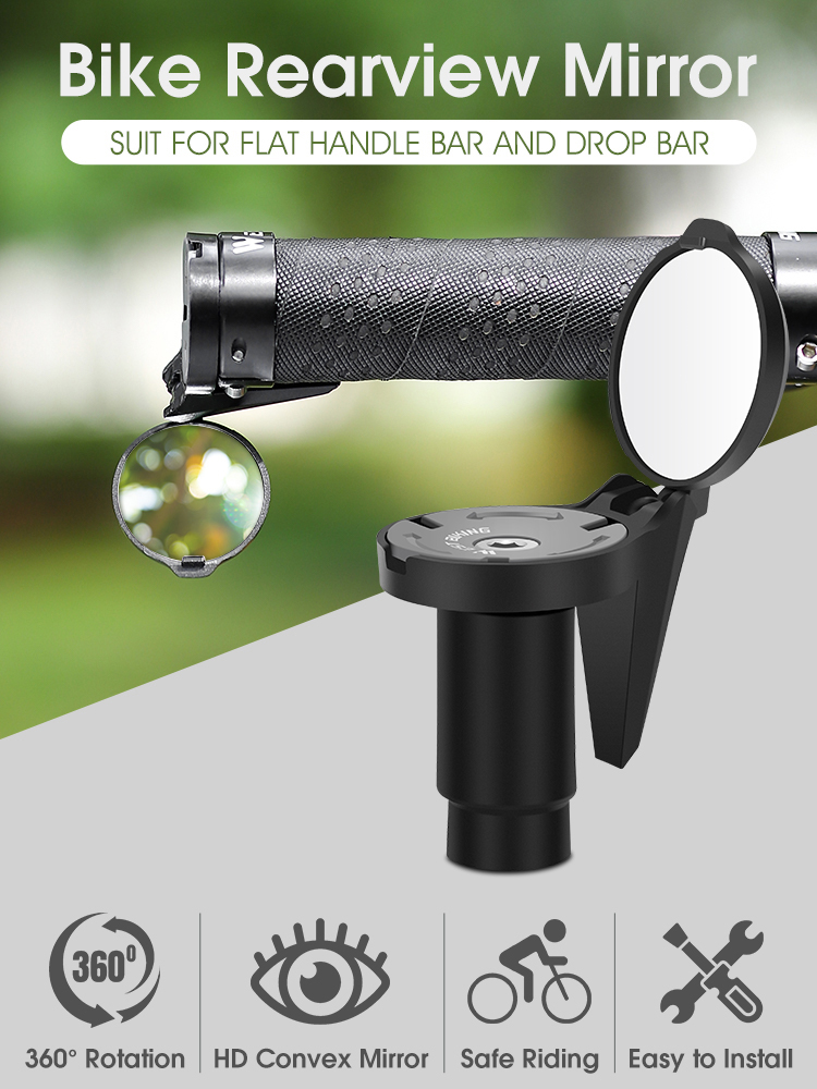 Mirror Handlebar Convex - 2 Pcs Bar End Bike Mirror