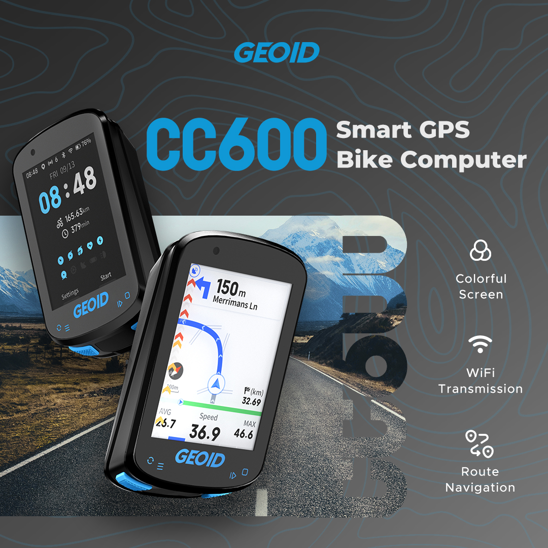 Cycling Commute - Geoid CC600 Bike Computer Color screen