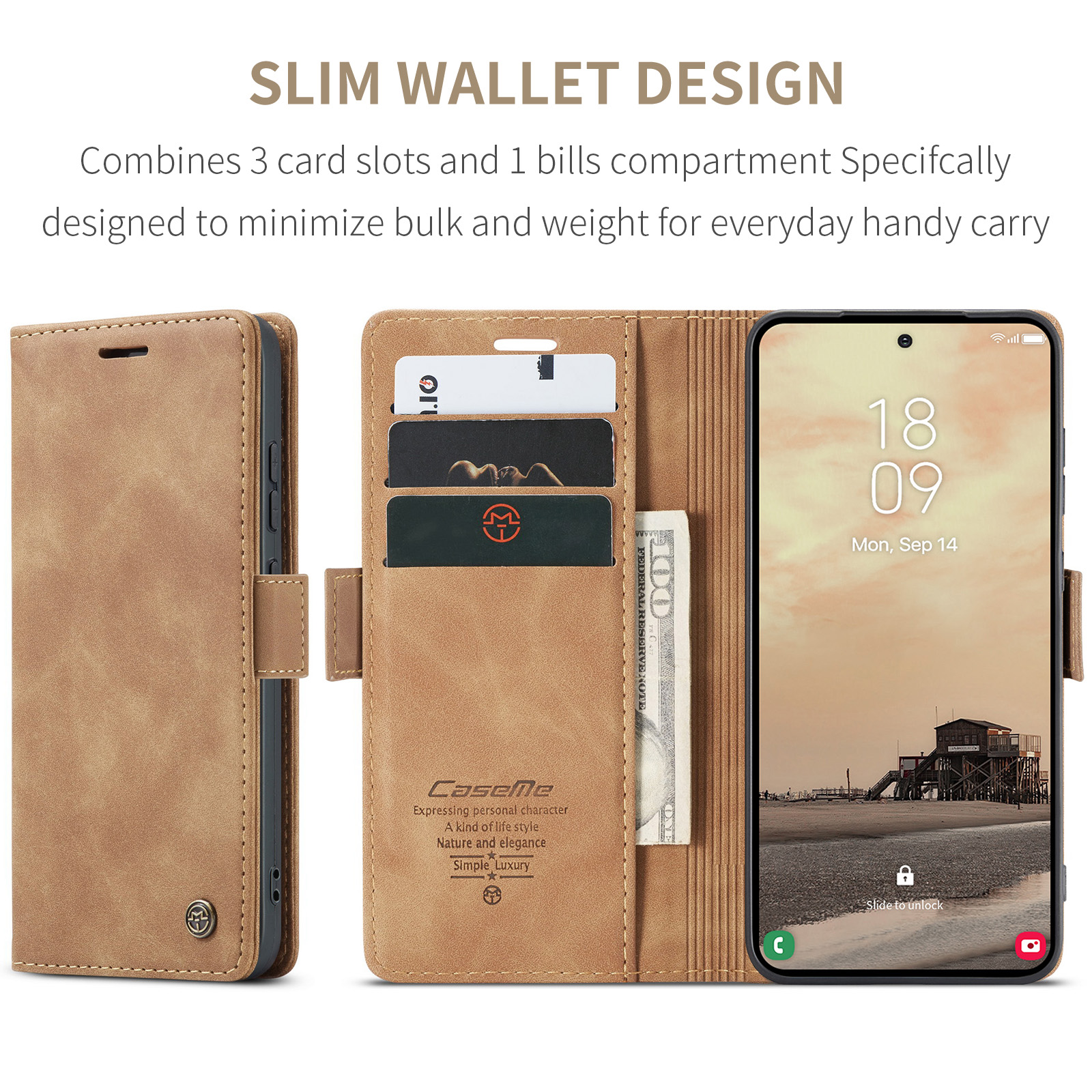 Flip Leather Case for Samsung  - Kickstand Adjustable 评论和价格