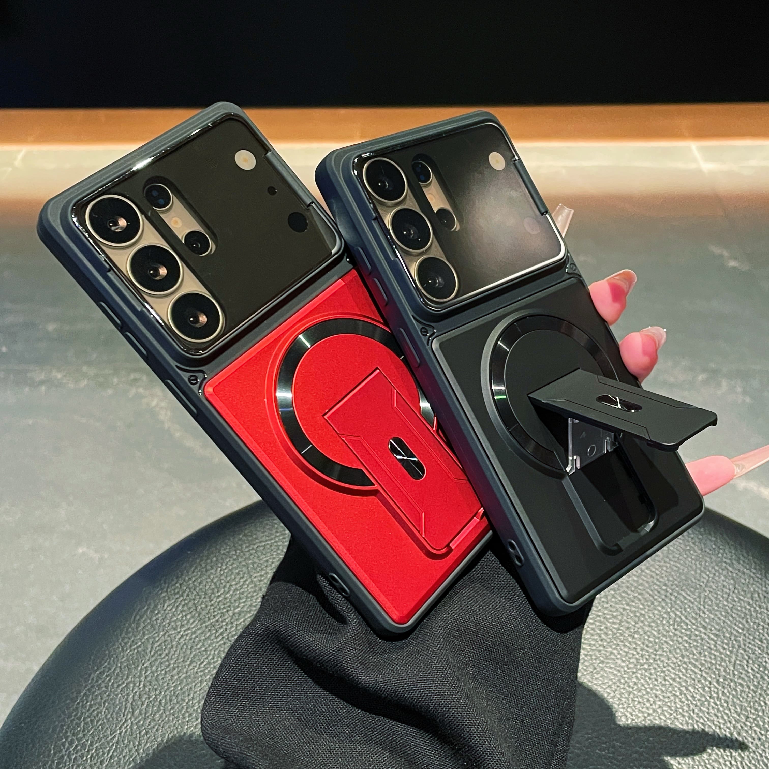 Luxury Invisible Mirror Protec - Kickstand Adjustable 评论和价格