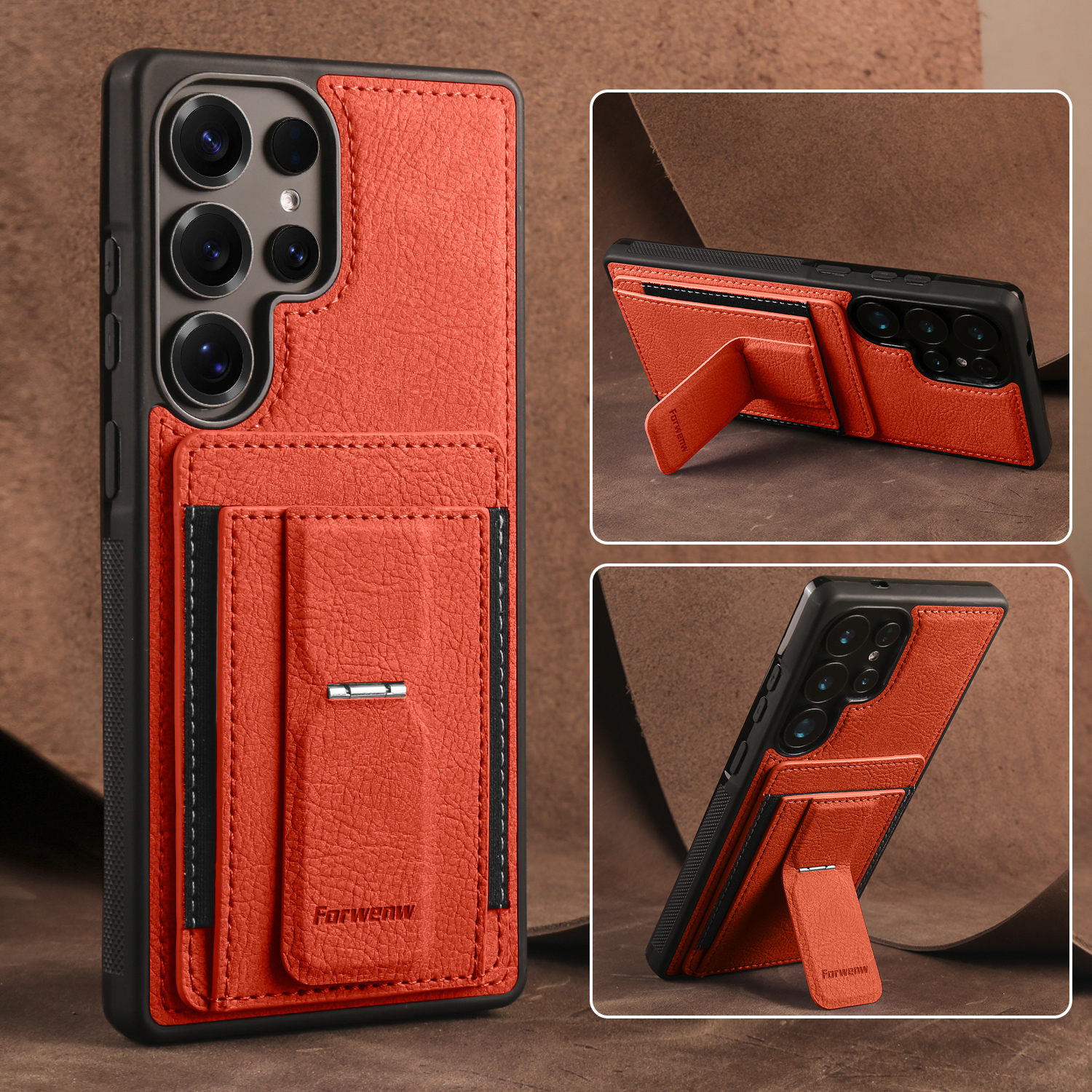 Card Slots Phone Case for Sams - Kickstand Adjustable 评论和价格