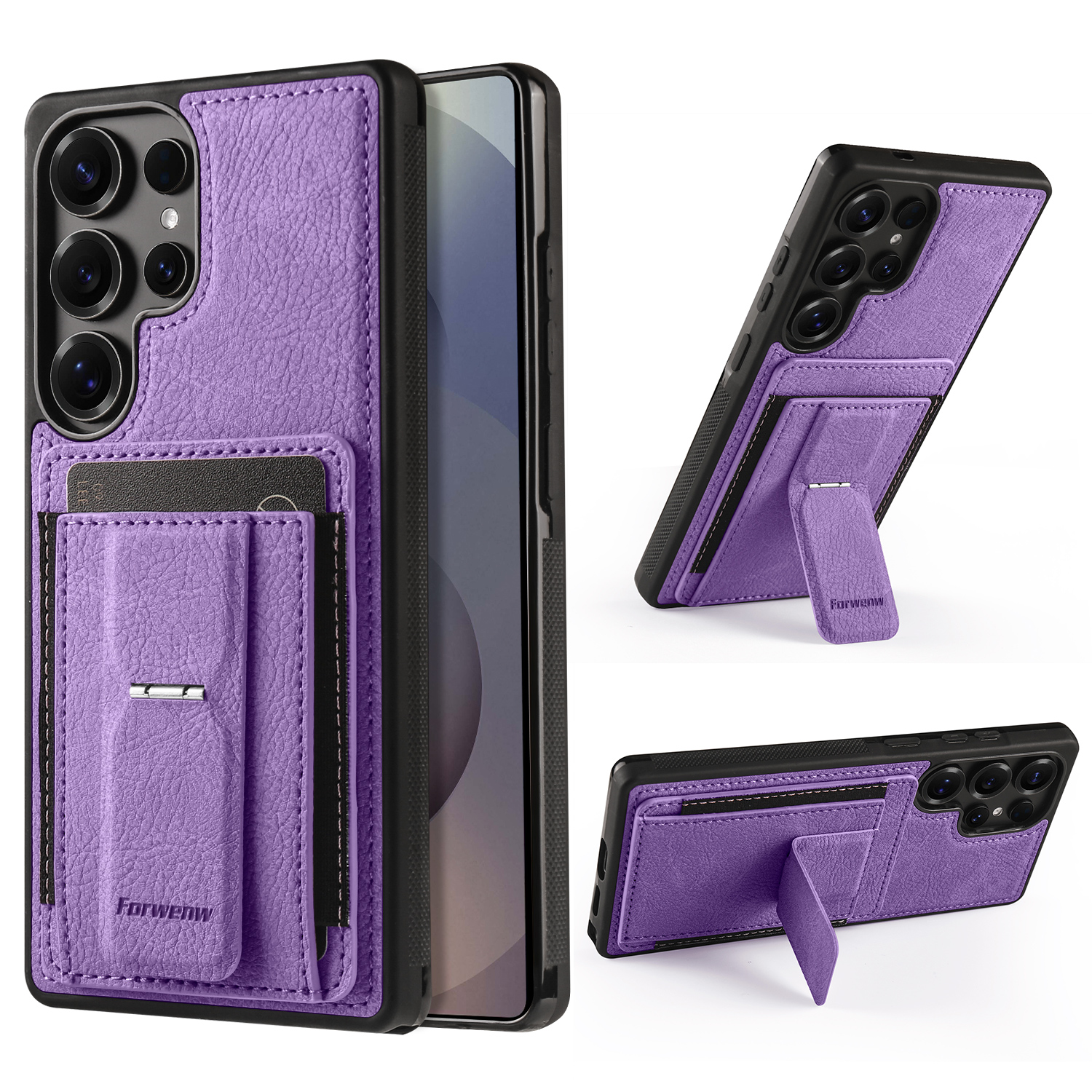 Card Slots Phone Case for Sams - Kickstand Adjustable 评论和价格