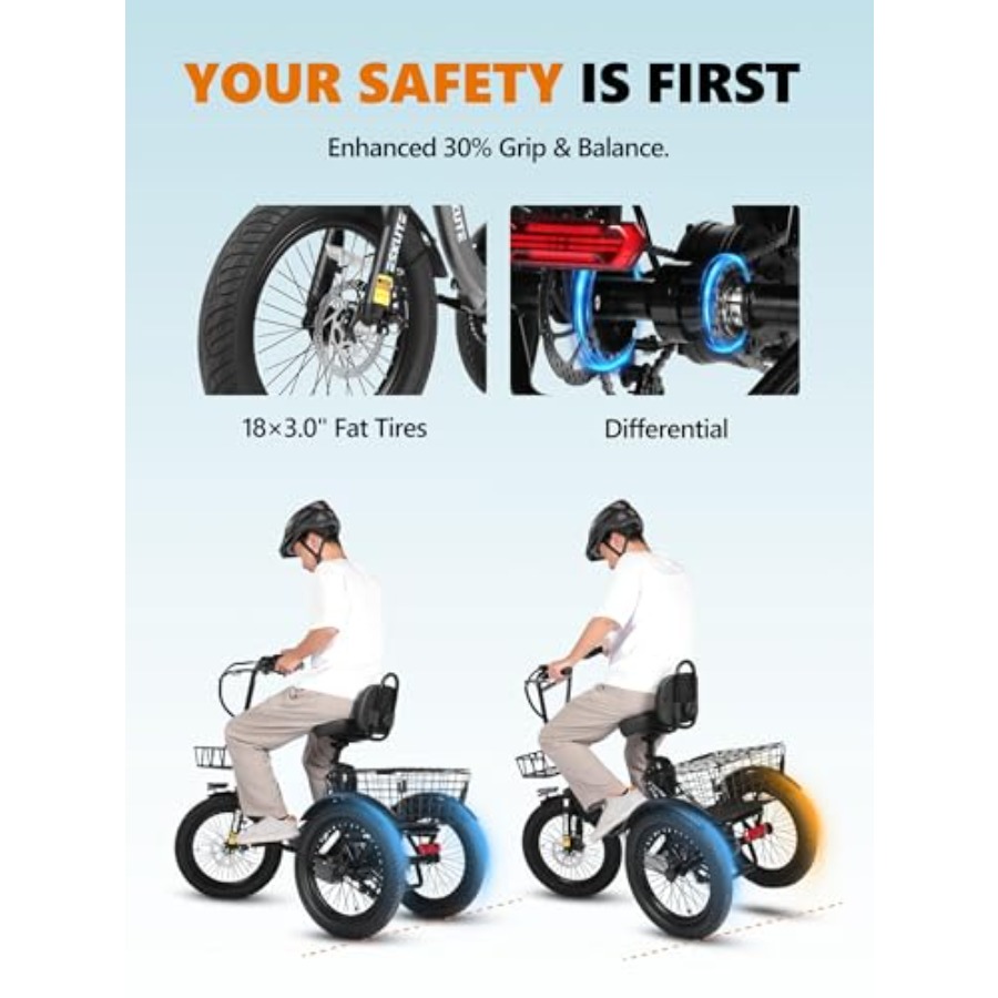 Adults electric trike bike for - Commuting With Bike 评论和价格