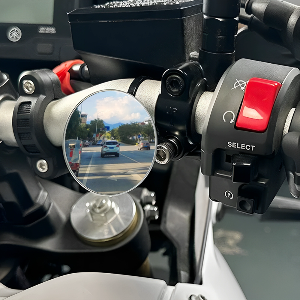 Universal Rearview Mirror Wide - Mirror Handlebar Convex 评论和价格