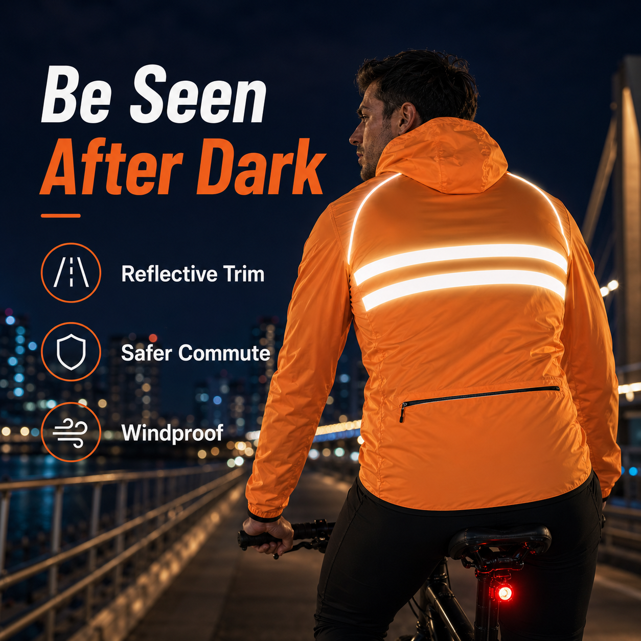 Cycling Jacket Reflective Wind - Cycling Commute Jacket 评论和价格
