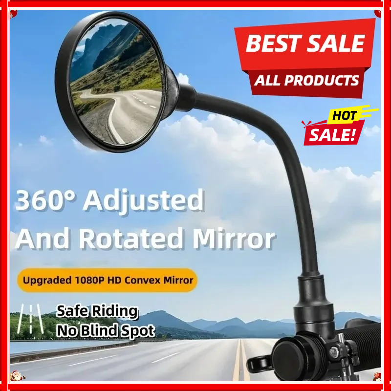 Bike Mirror Bike Handlebar Rea - Mirror Handlebar Convex 评论和价格