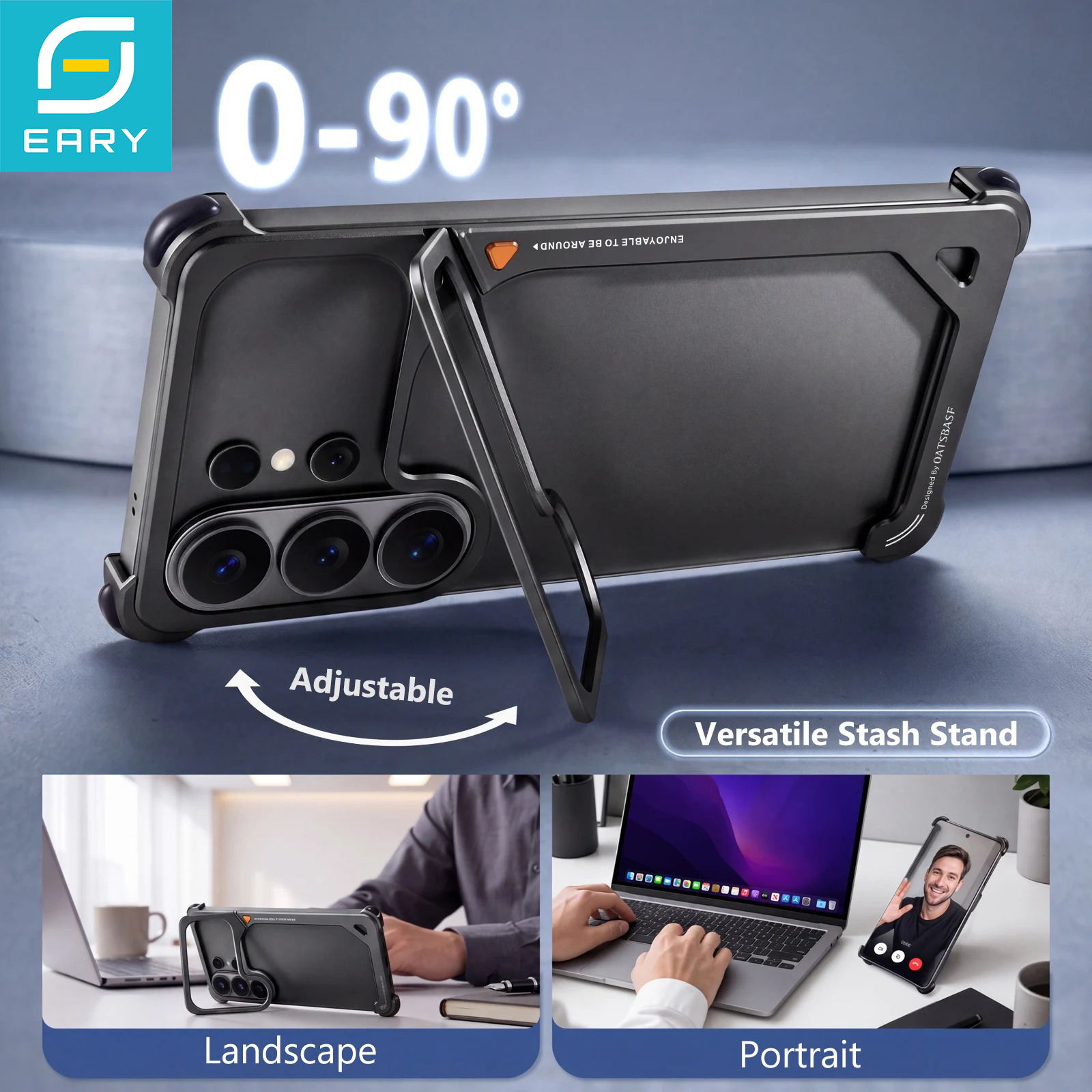 Eary 9 Shaped Stand Case for S - Kickstand Adjustable 评论和价格