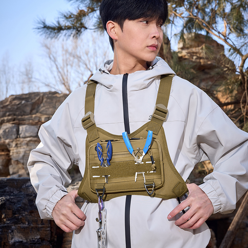Tactical Front Chest Rig Bag V - Reflective Vest Cycling 评论和价格