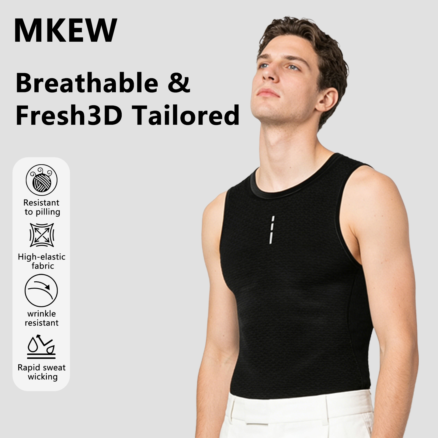 MKEW Cycling Base Layer Reflec - Reflective Vest Cycling 评论和价格