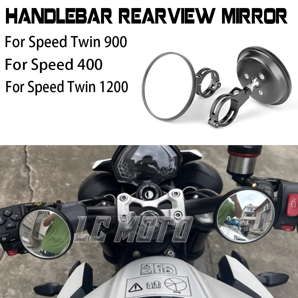 For Speed Twin 900 1200 Speed  - Mirror Handlebar Convex 评论和价格