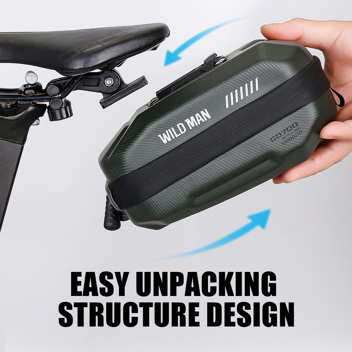 WILD MAN Bike Saddle Bag EVA H - Panniers Waterproof Rear 评论和价格