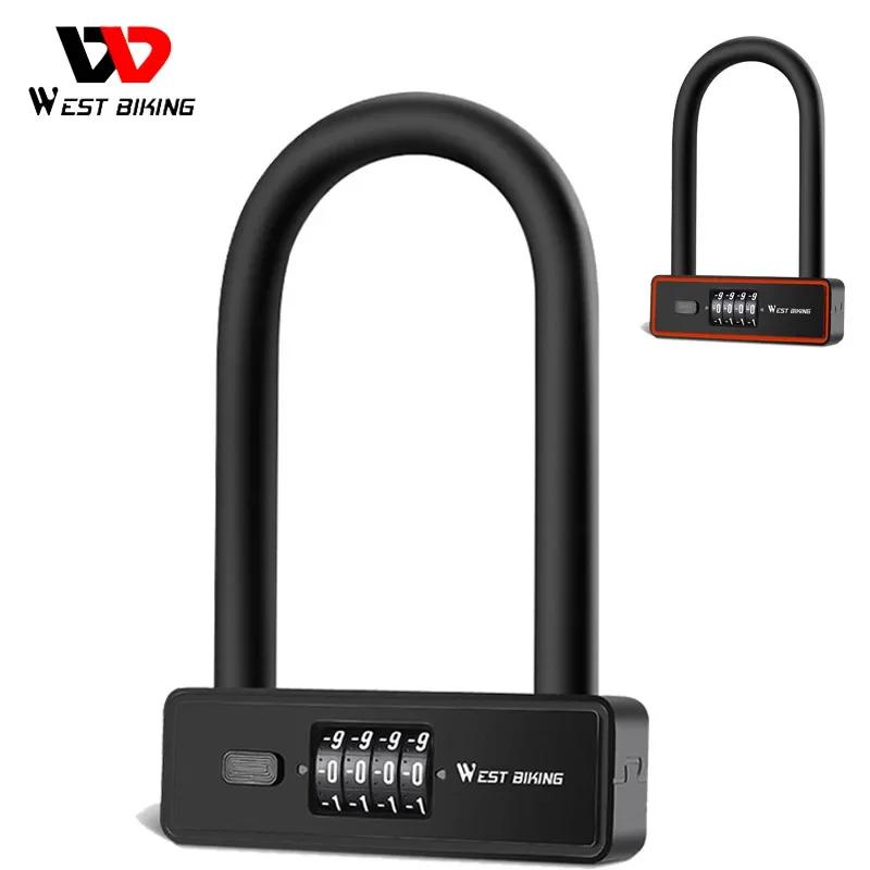 WEST BIKING Combination Bike U - U Lock Heavy Duty 评论和价格