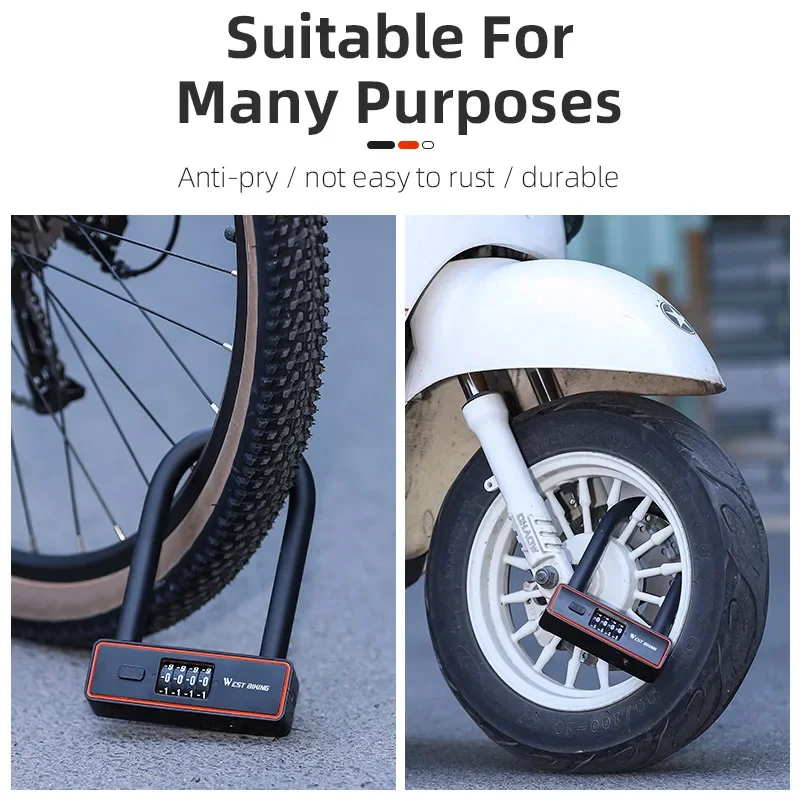 WEST BIKING Combination Bike U - U Lock Heavy Duty 评论和价格