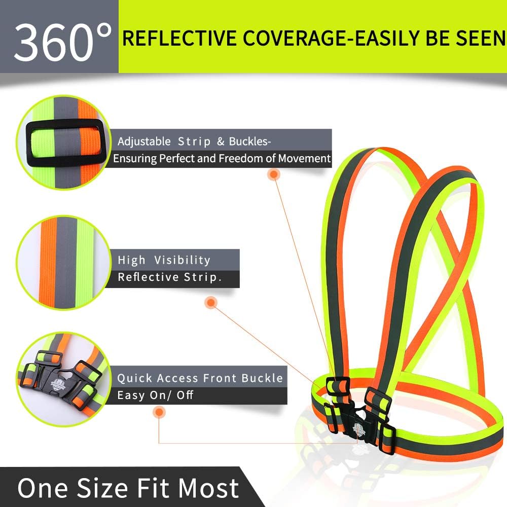 10 Pack High Visibility Safety - Reflective Vest Cycling 评论和价格