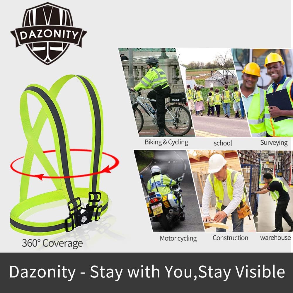10 Pack High Visibility Safety - Reflective Vest Cycling 评论和价格