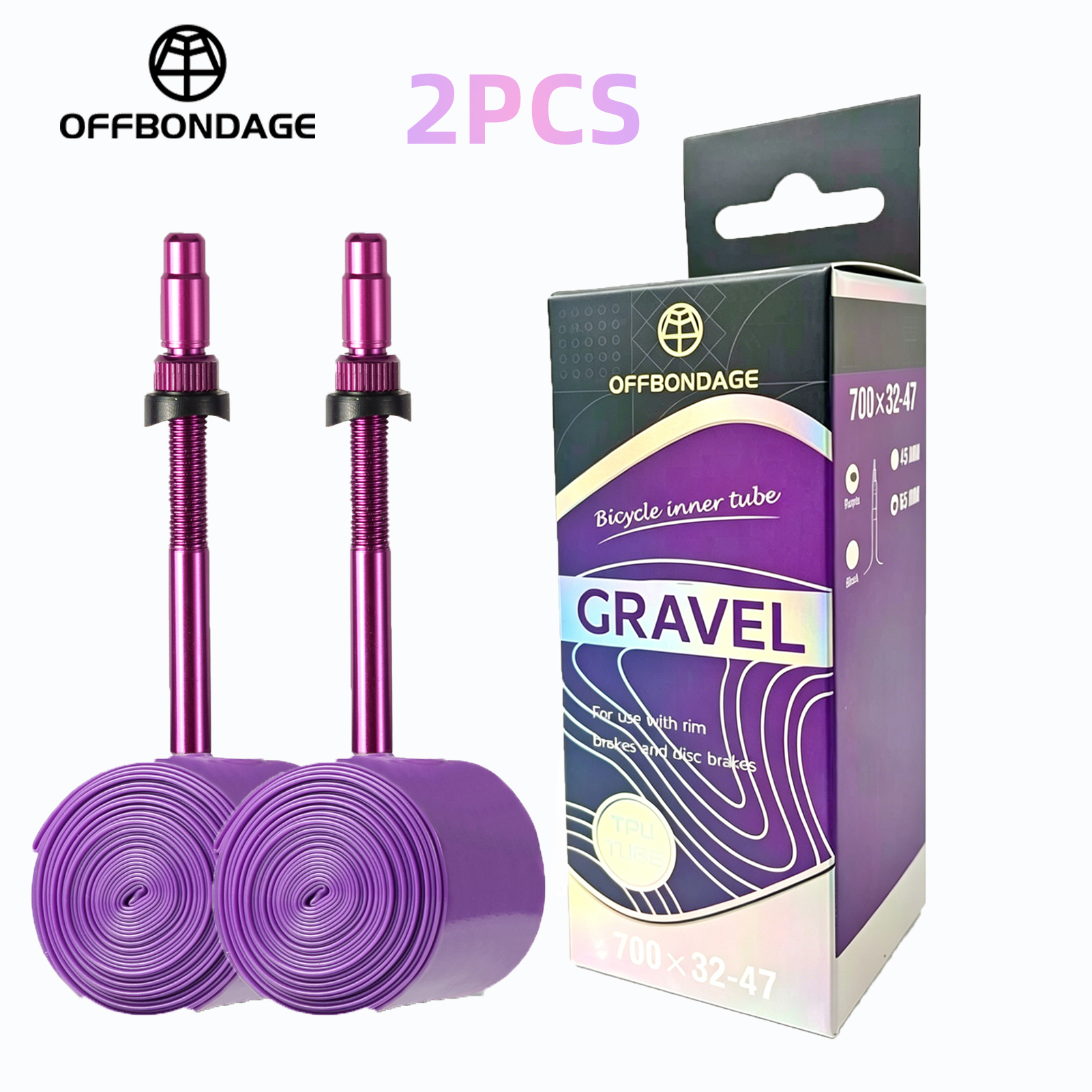 OFFBONDAGE 2pcs Bike TPU Inner - Inner Tube 700C 评论和价格