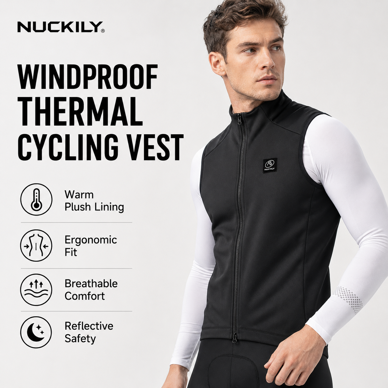 NUCKILY Men Cycling Vest Windp - Reflective Vest Cycling 评论和价格