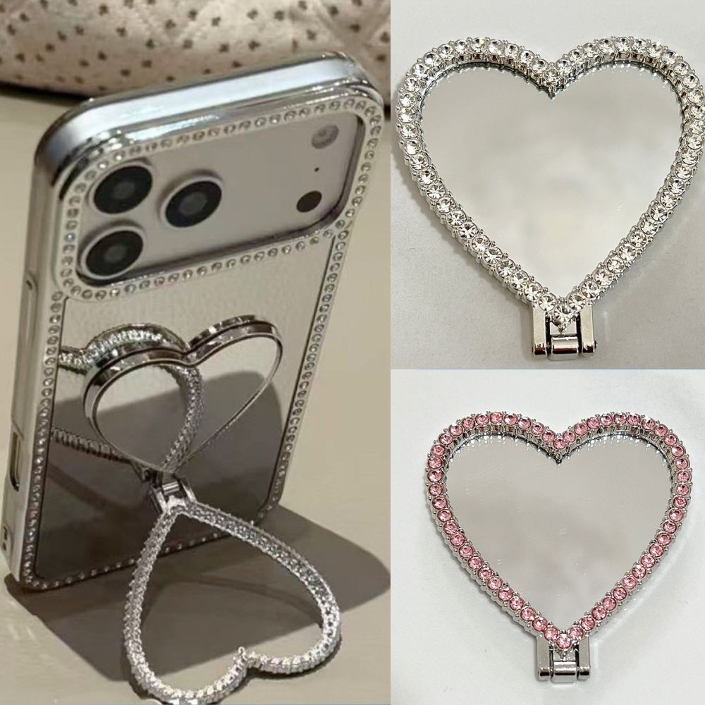 Bling Diamond Heart Phone Stan - Kickstand Adjustable 评论和价格