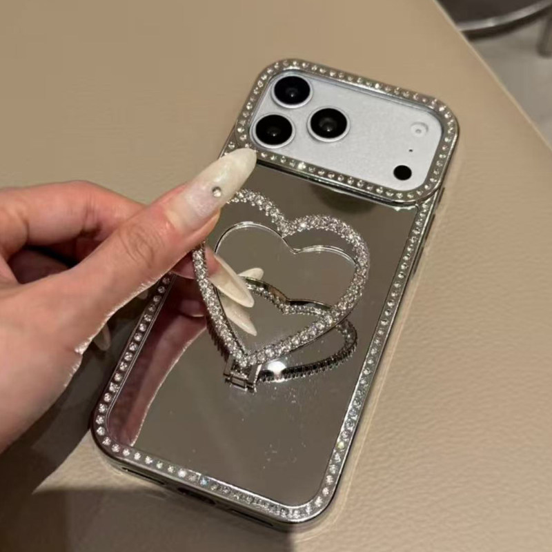 Bling Diamond Heart Phone Stan - Kickstand Adjustable 评论和价格