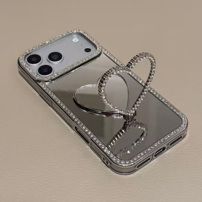 Bling Diamond Heart Phone Stan - Kickstand Adjustable 评论和价格