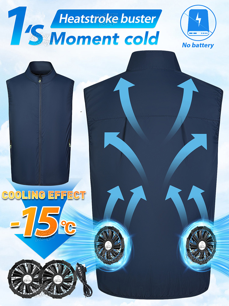 Fan Vest Wearable Cooling Air- - Cycling Commute Clothes 评论和价格