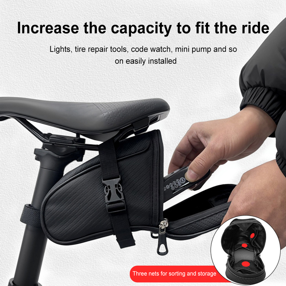 1L Bike Saddle Bag Waterproof  - Saddle Bag Under Seat 评论和价格