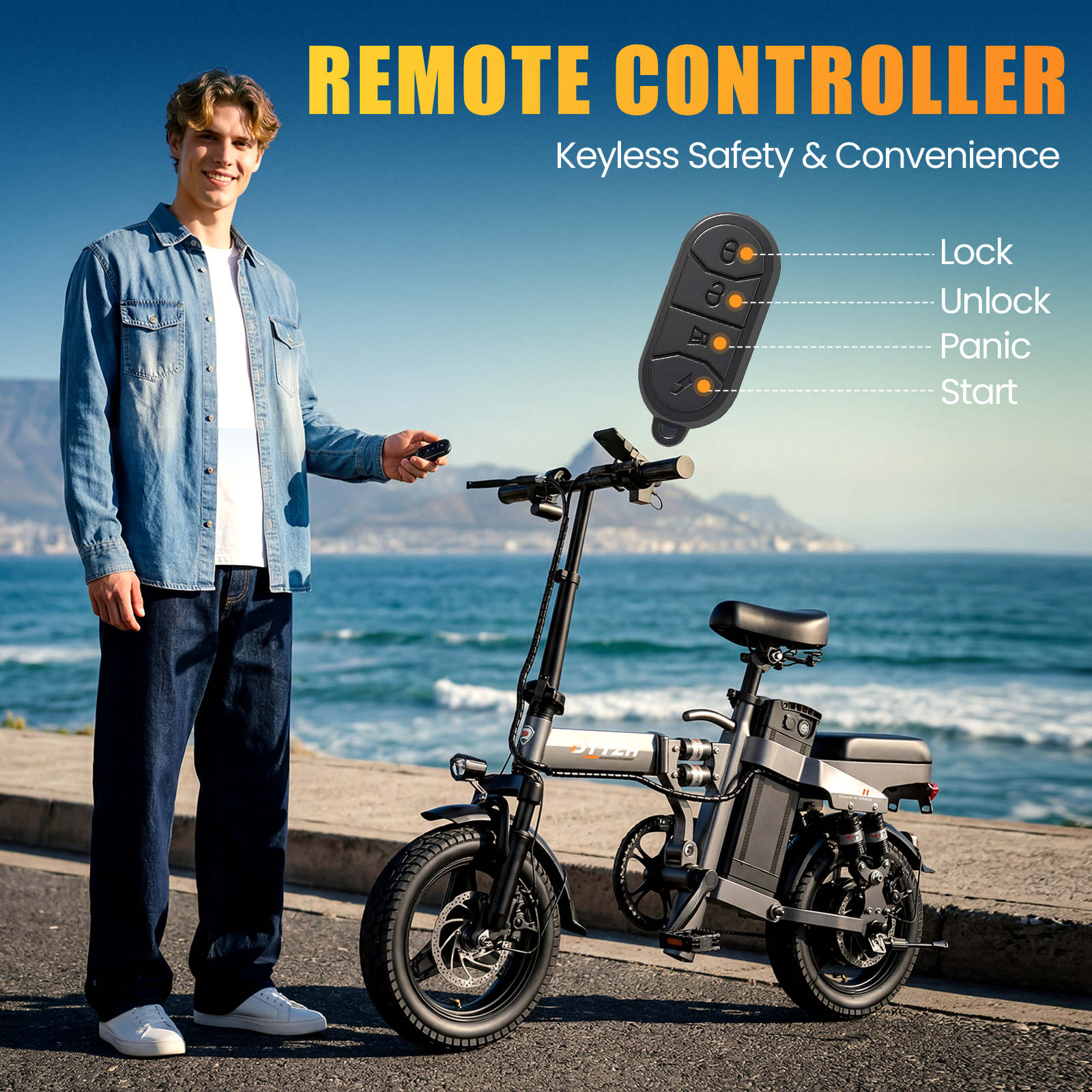 DTTZH A12 Foldable Electric Bi - Commuting With Bike 评论和价格