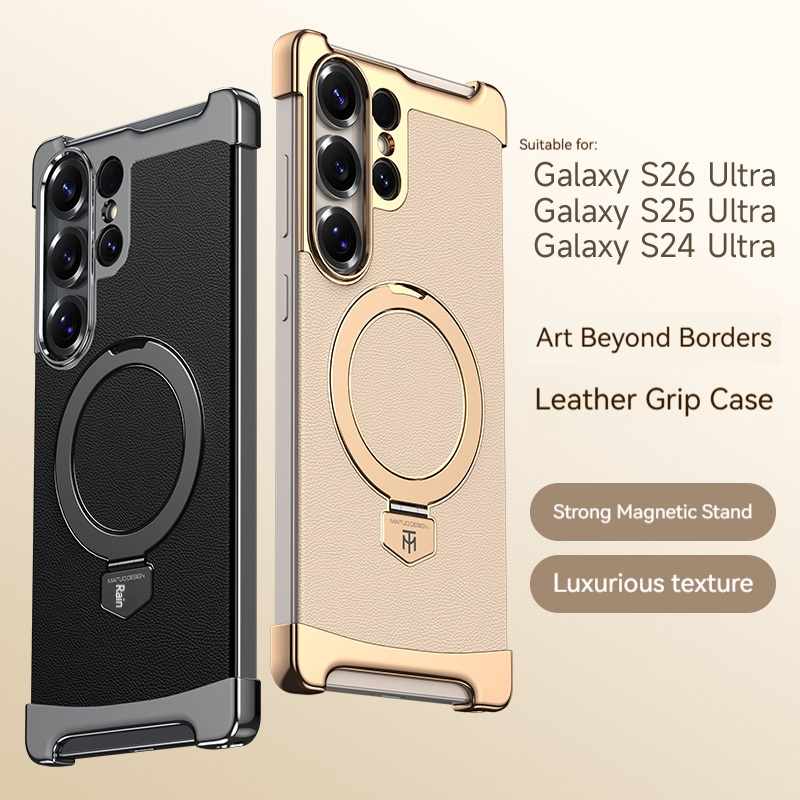 Luxury Leather Frameless Magne - Kickstand Adjustable 评论和价格